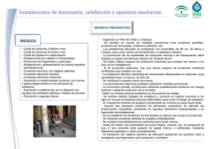 Instalaciones de fontanería, calefacción y aparatos sanitarios