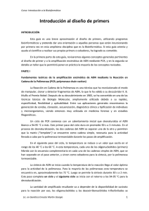 Introducción al diseño de primers