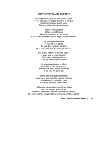 Un Intento Fallido de Poeta – Sara Varela, 11°A