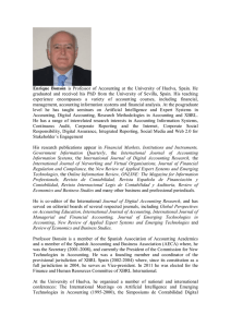 Enrique Bonsón is Professor of Accounting at the University