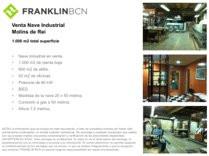 Venta Nave Industrial Molins de Rei