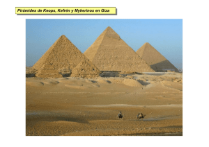 Pirámides de Keops, Kefrén y Mykerinos en Giza Pirámides de