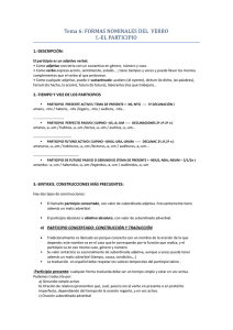 El Participio en Latín: Formas Nominales del Verbo