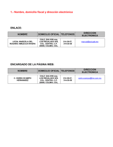 1.- Nombre, domicilio fiscal y dirección electrónica ENLACE