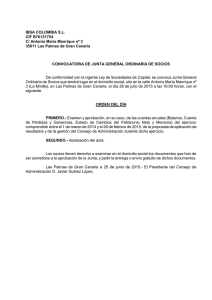 IBSA COLOMBIA S.L. CIF B76131754 C/ Antonio María Manrique nº