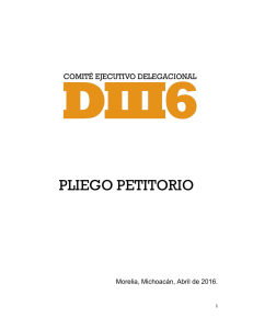 pliego petitorio - Delegación DIII6