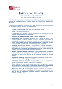 A continuación se presenta un esquema básico de los aspectos que