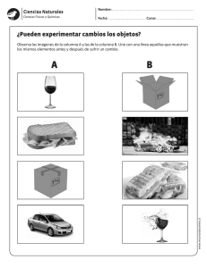 Cambios en los Objetos: Hoja de Trabajo de Ciencias