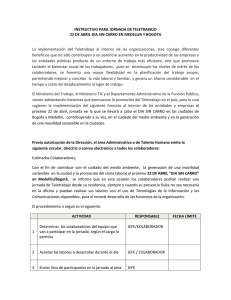 INSTRUCTIVO PARA JORNADA DE TELETRABAJO 22 DE ABRIL