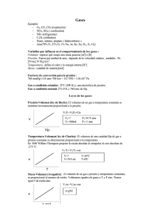 Ejemplos - O2, CO, CO2 (respiración)