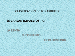 Clasificacion de los Impuestos