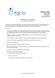Cortes y heridas - Pediatria Dexeus