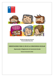 ORIENTACIONES PARA EL DÍA DE LA CONVIVENCIA ESCOLAR