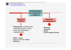 depresiones exteriores a la meseta