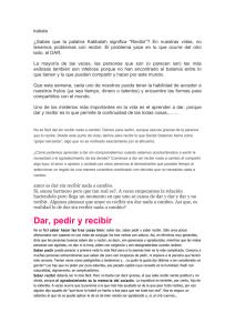 Dar, pedir y recibir