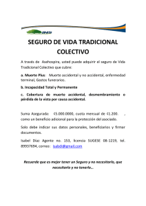 seguro de vida tradicional colectivo