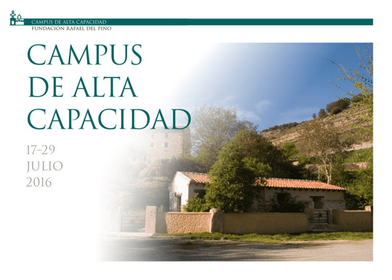 campus de alta capacidad Fundación Rafael del Pino campus de alta capacidad Fundación Rafael del Pino