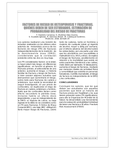factores de riesgo de osteoporosis y fracturas. quiénes deben de ser