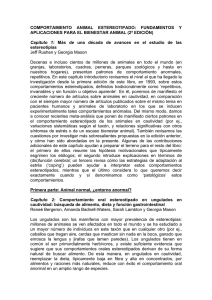 COMPORTAMIENTO ANIMAL ESTEREOTIPADO: FUNDAMENTOS