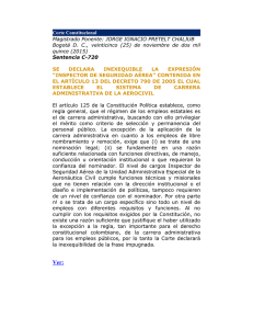 Corte Constitucional Magistrado Ponente: JORGE
