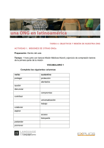 Misión y objetivos de nuestra ONG