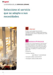 Seleccione el servicio que se adapta a sus necesidades