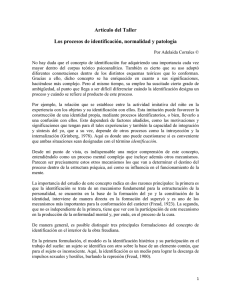Artículo del Taller Los procesos de identificación