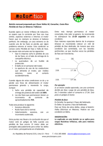 Pérdida de Fase en Motores Trifásicos