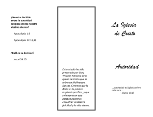 La Iglesia de Cristo Autoridad