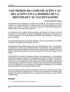 los medios de comunicación y su relación con la pérdida de la