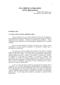 U A MÍSTICA PARA HOY ETTY HILLESUM
