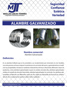 alambre galvanizado - Mallas Julio Torres