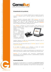 1 Presentación de producto Comercialización