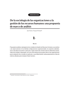 De la sociología de las organizaciones a la gestión de los recursos