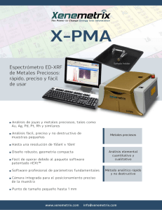 Espectrómetro ED-XRF de Metales Preciosos: rápido, preciso y fácil