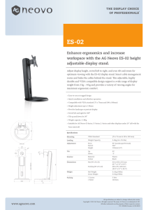 Enhance ergonomics and increase workspace with the AG Neovo