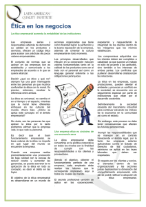 Ética en los negocios