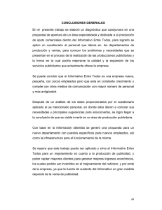 Conclusiones generales.