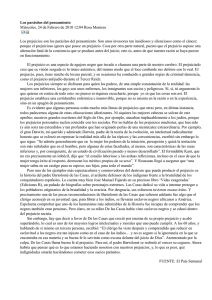 Prejuicios: Parásitos del Pensamiento - Análisis y Reflexión