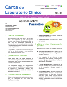 Carta 35. Aprenda sobre: parásitos