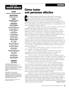 Cómo tratar con personas difíciles