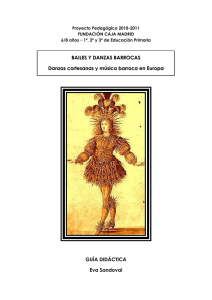 BAILES Y DANZAS BARROCAS Danzas cortesanas