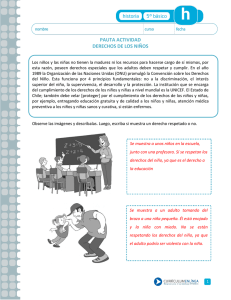 PAUTA ACTIVIDAD DERECHOS DE LOS NIÑOS