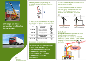 El Riesgo eléctrico para grúas y vehículos de transporte