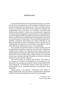 7 Nuestra historia filosófica está relacionada directamente con