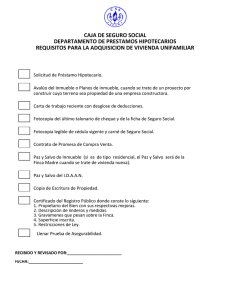 caja de seguro social departamento de préstamos hipotecarios