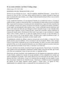 De un sermón atribuido a san Pedro Crisólogo, obispo (Sobre la