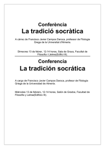 La tradició socràtica La tradición socrática