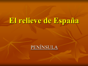 El relieve de España