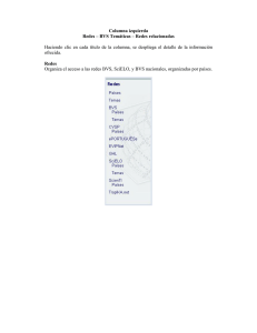 Columna izquierda Redes – BVS Temáticas – Redes relacionadas